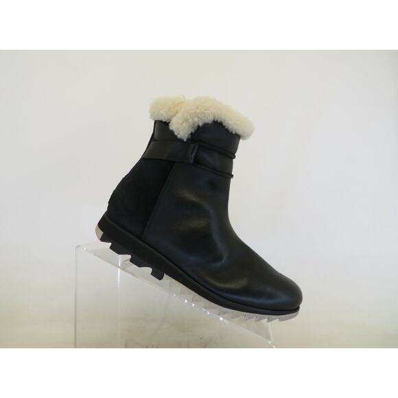 Sorel Womens Black Suede Leather Zip Comfort Ankle Fashion Boots Bootie Size 7 M - Picture 1 of 11